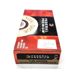 FEDERAL 67058 Federal P730A Premium  7-30 Waters 120 gr Sierra GameKing Boat-Tail Soft Point (