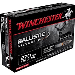 Winchester Ammunition SBST270 WINCHESTER SUPREME 270 WIN 130GR SILVER-TIP 20RD 10BX/CS