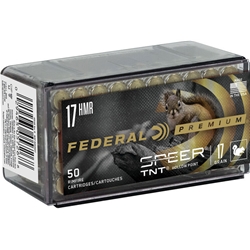 68471 FEDERAL 17 HMR 2530FPS 17GR SPEER TNT 50RD 60BX/CS