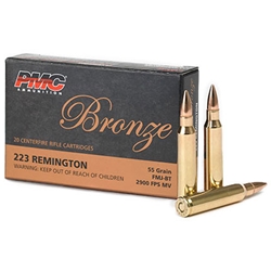 PMC Ammunition PMC223A PMC 223 REMINGTON 55GR FMJ-BT 20RD 50BX/CS