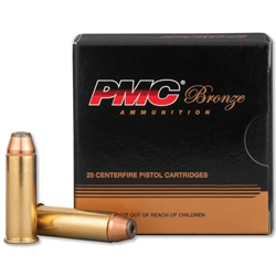 PMC Ammunition 74085 PMC 44 REM MAG 180GR JHP 25RD 20BX/CS