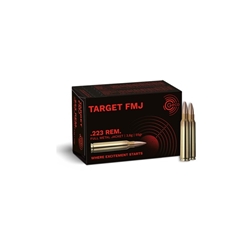 86706 GECO 256140050 Target  223 Rem 55 gr Full Metal Jacket (FMJ) 50 Bx/ 20 Cs