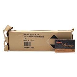 PMC Ammunition 90939 PMC 223 REM 55GR FMJ-BT 200RD BATTLE PACK  5BP/CS