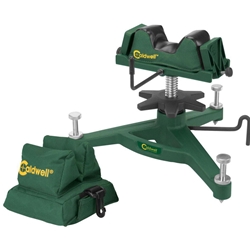 91415 Caldwell 383640 Rock Front Shooting Rest Padded Rear Filled Canvas Bag Combo Grn