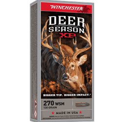 Winchester Ammunition  Winchester Ammo X270SDS Deer Season XP  270 WSM 130 gr Extreme Point Polymer Tip