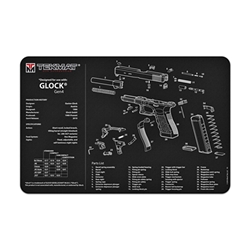 TekMat TEK-R17-GLOCK-G4 Gun Cleaning Mat, 11"x17", Glock Gen4