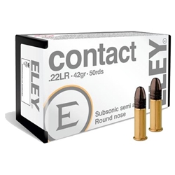 Eley ELEY CONTACT SUBSONIC 22LR 42GR RN 50RD 100BX/CS
