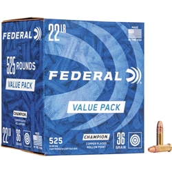 745 FEDERAL 22 LR 1260FPS 36GR HP 525RD 10BX/CS