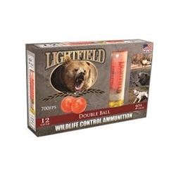 Lightfield CWDB-12 LIGHTFIELD 12GA 2.75" W/2 RUBBER BALLS 5RD 10BX/CS