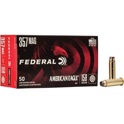 AE357A FEDERAL AE 357 MAG 158GR JSP 50RD 20BX/CS