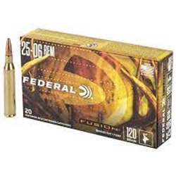 FEDERAL F2506FS1 FED AMMO FUSION .25-06 REM. 120GR. FUSION 20RD 10BX/CS<