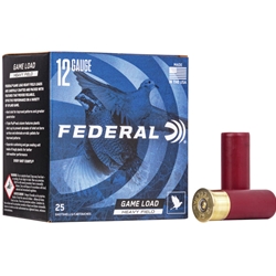 H123 6 FEDERAL GAME SHOK 12GA 2.75" 1 1/8OZ #6 25RD 10BX/CS