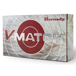 Hornady AHDY81603 HORNADY V-MATCH 6MM ARC 80GR ELD-VT 20RD 10BX/CS