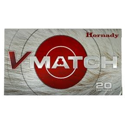 AHDY83414 Hornady V-Match 22 Creedmoor Ammo 69 Grain ELD-VT Polymer Tip Box of 20