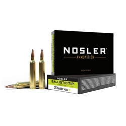Nosler 43459 NOSLER 26 NOSLER 140GR BALLISTIC TIP 20RD 10BX/CS