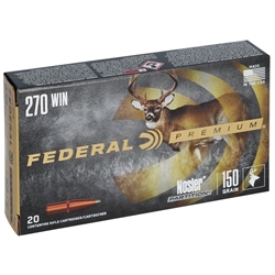 P270E FEDERAL PREMIUM 270 WIN 150GR PARTITION 20RD 10BX/CS