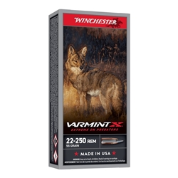 Winchester Ammunition AX22250PXP WINCHESTER VARMINT-XP 22-250 REM 55GR EXTREME 20RD 10BX/CS