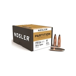 Nosler 16322 NOSLER BULLETS 270 CAL .277 130GR PARTITION 50CT