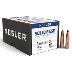 Nosler N38052 NOSLER BULLETS 6.5MM .264 140GR SOLID BASE SP 50CT