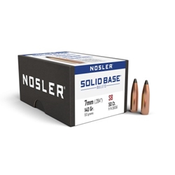 Nosler N38056 NOSLER BULLETS 7MM CAL .284 140GR SOLID BASE SP 50CT