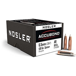 Nosler 56902 NOSLER BULLETS 6.5MM .264 130GR ACCUBOND 50CT