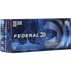 FEDERAL  Federal 30CA Power-Shok  30 Carbine 110 gr Jacketed Soft Point (JSP) 20 Bx/ 10 C