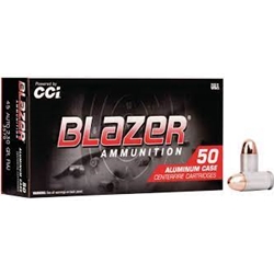 BLAZER  CCI 3570 Blazer  45 ACP 230 gr Full Metal Jacket (FMJ) 50 Bx/ 20 Cs