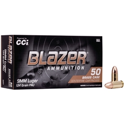 5201 CCI Blazer 9mm 124 Grain FMJ