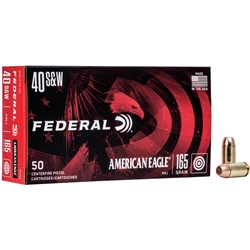 FEDERAL  Federal AE40R3 American Eagle  40 S&W 165 gr Full Metal Jacket (FMJ) 50 Bx/ 20 C