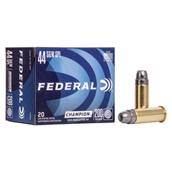 FEDERAL C44SA 200GR SEMI WADCUTTER HOLLOW POINT "CHAMPION"  44 S&W SPL