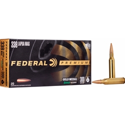 FEDERAL GM338LM2 Federal Gold Medal 338 Lapua Mag 300 Gr SMK BTHP 20/BOX