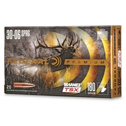 FEDERAL  Federal P3006AE Premium  30-06 Springfield 180 gr Barnes Triple-Shock X 20 Bx/ 1