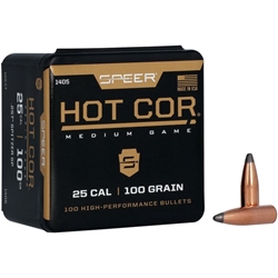 SPEER  Speer 1405 Hot-Cor Rifle 25 Caliber .257 100 GR Spitzer Soft Point 100 Box