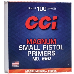 CCI 18 550 MAG SMALL PISTOL PRIMER