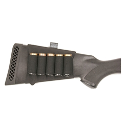 Uncle Mike's 88493 Buttstock Shell Holder Neoprene Black Shotgun 5 Loops, Card