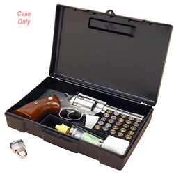 MTM 210-80440 Pistol Handgun Long Term Storage Case 4" Revolver, Black