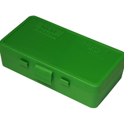 MTM 210-P504510 Ammo Box 50 Round Flip-Top 40 10mm 45 ACP, Green