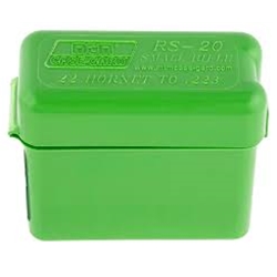 MTM 210-RS2010 Ammo Box 20 Round Belt Style 223 204 Ruger 6x47, Forest Green