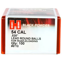 Hornady 0953-0284 54 Cal .535 Lead Balls, 100/Box