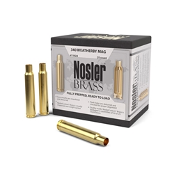 Nosler 11926 Custom Brass, 340 Weatheby Mag (25 ct.)