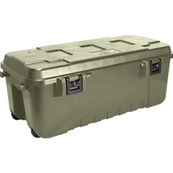 Plano 191902 Sportsman's Trunk w/ Wheels, Large,108 Qt, 37.19"L x 18"W x 14"H, O.D. Green, Lockable