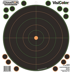 Champion 46136 8" Bulls-Eye Target 5/Pk w/40 pasters