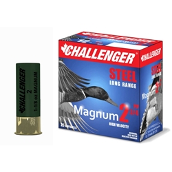 Challenger Ammo  Magnum 50052 Shotshell 12 GA, 2-3/4 in, No. 2, 1-1/8 oz, 1450 fps, 25 Rnd per Box