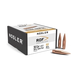 Nosler  NOSLER BULLETS 53434 RDF  30 Cal .308 210 gr Hollow Point Boat-Tail (HPBT) 100 Per Box