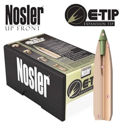 Nosler 59765 E-Tip  6.5mm .264 120 GR Spitzer 50 Per Box