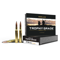 Nosler 61024 Trophy Grade Ammo, 270 Win 130gr Partition (20 ct.)