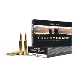 Nosler 61026 Trophy Grade Ammo, 27 Nosler 150gr Accubond (20 ct.)