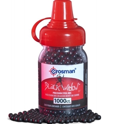 Crosman CBW1K Black Widow 4.5mm Black Coated BB, 1000 Count