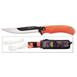 Outdoor Edge RMB-20 RAZORMAX Replaceable Fixed Blade Knife Orange, 6-Blades, Box