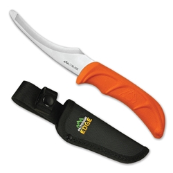 Outdoor Edge ZP-10 Zip Blade Fixed Blade Skinner, 4" Blade, Orange TRP Handle, w/ Nylon Sheath